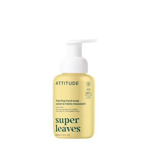 Attitude Foaming Hand Soap, EWG Verified, Earl Grey & Fresh Cucumber, 10 oz - Personal Care