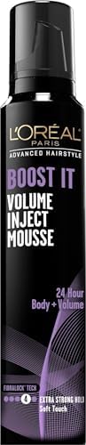 L'Oreal Paris Hair Care Advanced Hairstyle Boost It Volume Inject Mousse, 8.3 Ounce - Personal Care