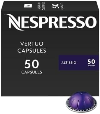 Nespresso Vertuo, Altissio, Medium Roast, 50-Count Espresso Pods