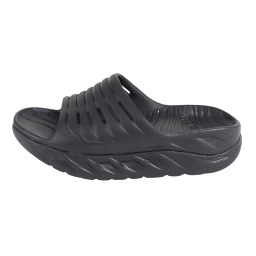 HOKA ONE ONE Ora Recovery Womens Sandals Size 7, Color: Black/Black