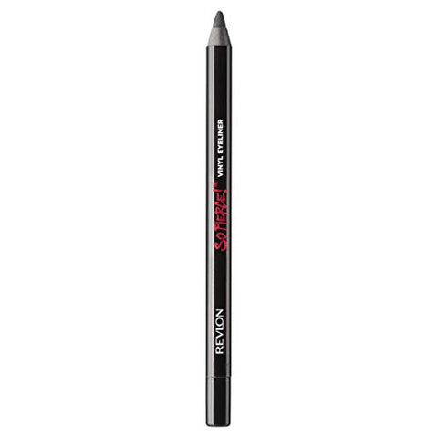 Revlon Pencil Eyeliner, So Fierce Vinyl Eye Makeup, Waterproof, Smooth Gliding, Longwearing with Shiny Vinyl Finish, 860 Midnight Mystery, 0.042 Oz - Personal Care