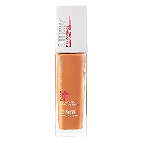 Maybelline Super Stay Full Coverage Liquid Foundation Makeup, Warm Sun, 1 Fl Oz - Personal Care