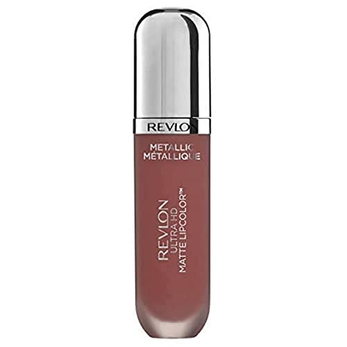 Revlon Ultra HD Metallic Matte Liquid Lipcolor, Liquid Lipstick, Gleam - Personal Care