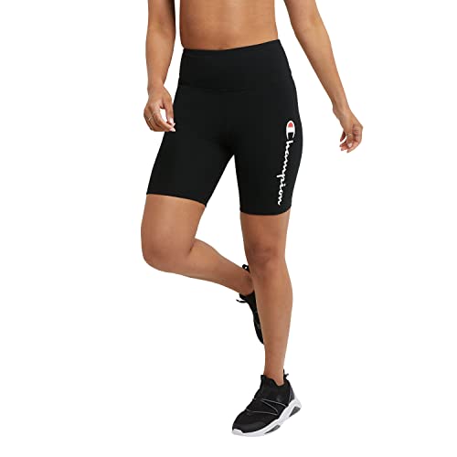 Champion womens 7" Authentic Bike Shorts, Black-550761, Small US