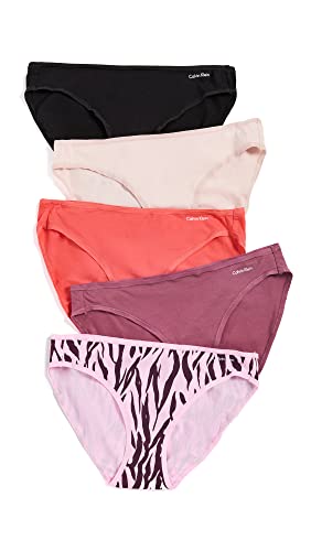 Calvin Klein underwear Women's Form Bikini Pack, Berry/Parfait/Orchid903, Purple, Orange, Pink, XL