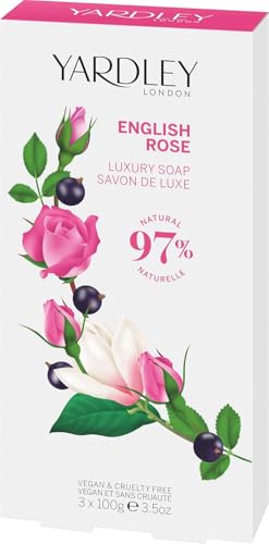 English Rose Soap 3 Bar Box 100gea bar by Yardley - Personal Care