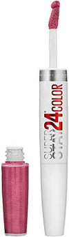 Maybelline Super Stay 24, 2-Step Liquid Lipstick Makeup, Long Lasting Highly Pigmented Color with Moisturizing Balm, Blush On, Pink, 1 Count