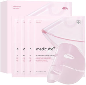 medicube Jelly Gel Mask with Salmon DNA PDRN Pink Collagen, 4EA