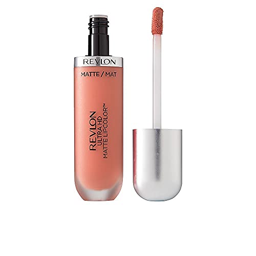 Revlon Ultra HD Matte Lipcolor Velvety Lightweight Matte Liquid Lipstick in Nude Brown 0.2 oz, Embrace (640), 1 Count - Personal Care