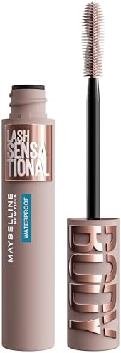 Maybelline Lash Sensational Body Waterproof Mascara, Volume and Length Formula for 24HR Lash Lift, Smudge and Clump-Resistant, Very Black