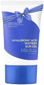 Hyaluronic Acid Watery Sun Gel S.P.F 50, Lightweight moisturizing Sunscreen with No White Cast,non-sticky U.V Protection, 50ml - 1 Pack - Personal Care