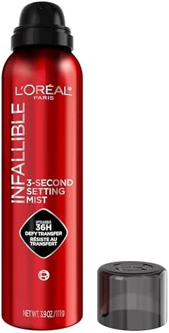 L'Oreal Paris Infallible XL 3-Second Setting Spray Mist, Microfine Mist for up to 36HR Wear, Clear, 3.9 Oz - Personal Care