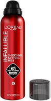L'Oreal Paris Infallible XL 3-Second Setting Spray Mist, Microfine Mist for up to 36HR Wear, Clear, 3.9 Oz
