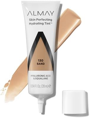 Almay Skin Perfecting Hydrating Tint Foundation, 130 Sand, 0.94 fl oz