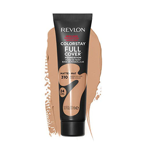 Revlon ColorStay Full Cover Foundation, 310 Warm Golden, 1.0 fl oz - Personal Care