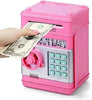 Kids Piggy Bank for Girls, Birthday Gift, Electronic ATM Money Safe, Toy Bank Ages 3‑12