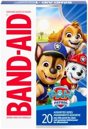 BAND-AID Brand Adhesive Bandages, Nickelodeon Paw Patrol, Assorted, 20 Ct