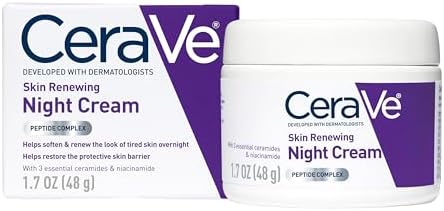 CeraVe Night Cream, Facial Moisturizer with Peptides & Niacinamide, 1.7oz
