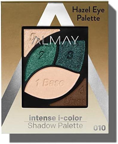 Almay Eyeshadow Palette, Longlasting Eye Makeup, Primer Enriched with Antioxidant Vitamin E, Hypoallergenic, 030 Hazel Eyes, 0.1 Oz