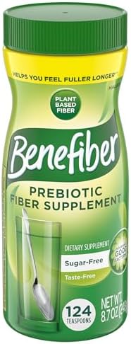 Benefiber Prebiotic Fiber Supplement Powder, Unflavored, 124 Teaspoons - Personal Care