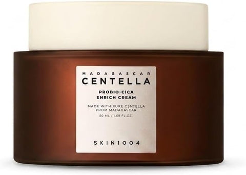 Skin1004 Probio Cica Enrich Cream 1.69 fl.oz, 50ml, Korean Face Moisturiser, Night Face Cream with Madagascar Centella, Hydrating Moisturizer for Soothing and Strengthening the Skin, Korean Skin Care