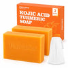 Kojic Acid Turmeric Soap Bar Dark Spot Remover for face and body Even Skin Tone, Moisturiz - Image 1