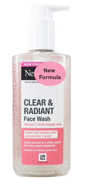 Clear & Radiant Face Wash with Vitamin C and Salicylic Acid 200ml (7 Fl Oz) (Clear & Radiant) - Personal Care