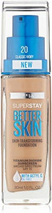 Maybelline New York Super Stay Better Skin Foundation, Classic Ivory, 1 fl. oz.