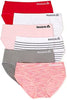 Reebok 6-Pack Seamless Toddlers Girls Soft Underwear Hipster Panties(Neon Pink-White Strip - Image 2