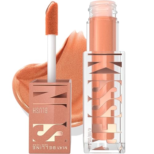 Maybelline Sunkisser Multi-Use Liquid Blush and Bronzer, Blendable, Longwear, Glowy Make Up, Sun Tempt, 1 Count - Personal Care