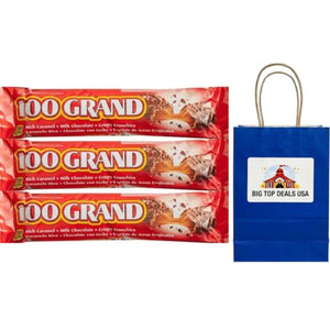100 Grand Candy Chocolate Bars, Full Size, 1.5 oz, Individually Wrapped - Personal Care