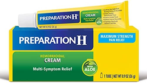 Preparation H Hemorrhoid Symptom Treatment Cream, 0.9 oz Tube - Personal Care