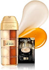 L'Oreal Paris Age Perfect Serum Le Duo, Brightening, Firming and Anti-Aging Serum for Face with Collagen Peptide, Niacinamide, Vitamin C and B3, 1 fl oz + Sample