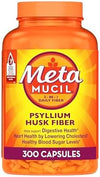 Metamucil, Psyllium Husk GLP-1 Friendly Fiber Capsules, 300 Capsules, 3-in-1 Fiber Supplement, Daily Psyllium Husk Fiber Capsules Help Support Digestive Health by Promoting Regularity*