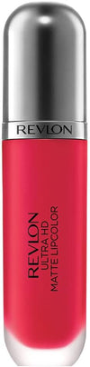 Revlon Ultra HD Matte Lipcolor, Velvety Lightweight Matte Liquid Lipstick in Red / Coral, Love (625), 0.2 oz - Lip Makeup - Beauty