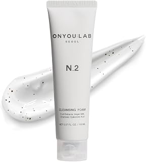 Onyou LAB N.2 Cleansing Foam|Gentle Hydrating Facial Cleanser|Fruit Extracts|Vegan Milk|Charcoal Capsule|Creamy Microbubbles|All Skin Types|Korean Skincare (NET 5.07 FL. OZ./150 ML)