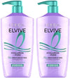 L'Oreal Paris Elvive Hyaluron + Pure Shampoo and Conditioner Set, Clarifying Shampoo and Rehydrating Conditioner with Salicylic Acid and Hyaluronic Acid, 56 Fl Oz Set