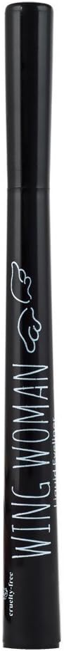 The Beauty Crop Wing Woman Liquid Eyeliner - Smudge-Proof, Long-Lasting, Cruelty-Free, Vegan, Berry Black - Eye Makeup - Cosmetics