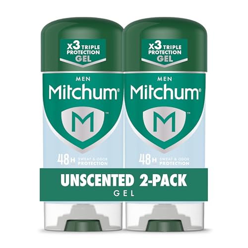 Mitchum Men’s Antiperspirant Deodorant Gel, Unscented, 2 pack - Personal Care
