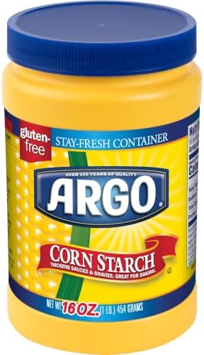 Argo Gluten-Free Corn Starch Powder, Thickener for Cooking, 16 oz