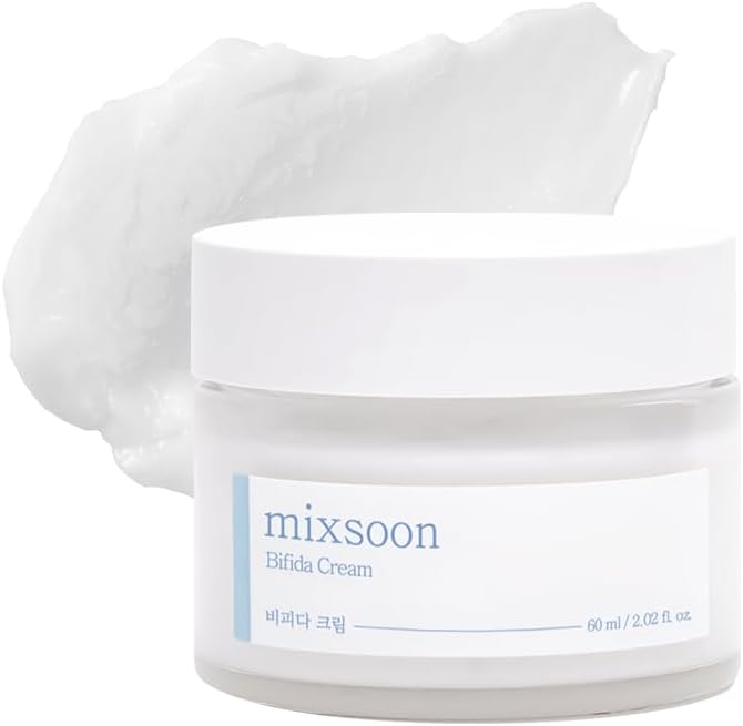 Mixsoon Bifida Cream – Last layer Night Cream Hydrating & Strengthening Barrier, Gentle Moisturizer Face Cream for Healthy-Looking Skin 2.02 fl.oz / 60ml Korean Glass Skin Care