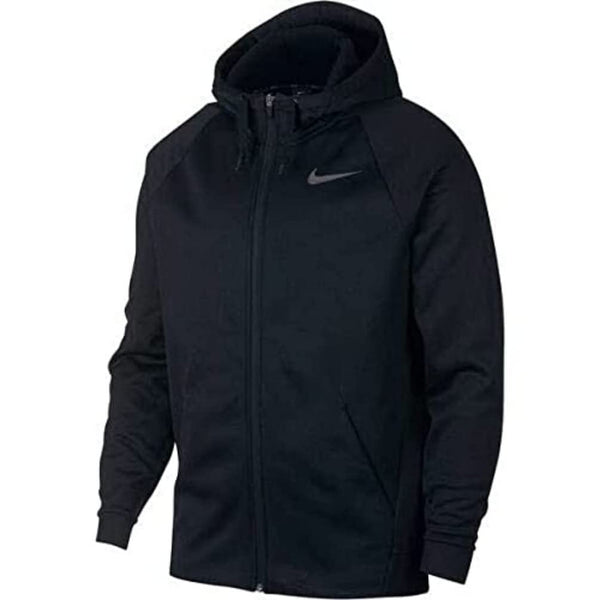 Nike Therma Men's Full-Zip Training Hoodie (Large, Black)