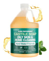 1 Gallon Pure Peppermint Castile Soap Liquid, For Oily Skin & Hard Water - Personal Care