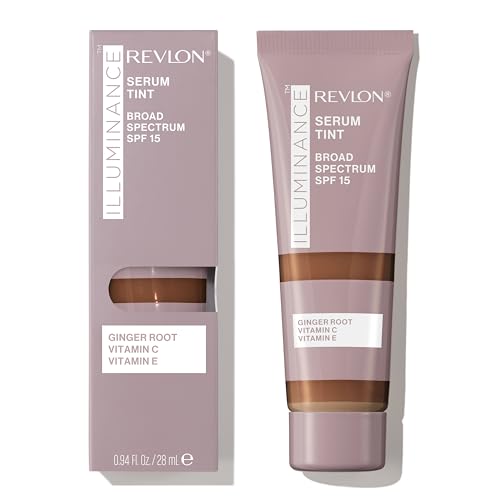 Revlon Illuminance Tinted Serum, Triple Hyaluronic Acid, Evens Out Skin Tone Over Time and Hydrates All Day, SPF 15, 601 Soft Nutmeg, 0.94 fl oz. - Personal Care