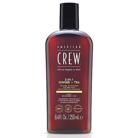 American Crew 3-in-1 Shampoo & Body Wash, Ginger & Tea, 8.4 fl oz - Personal Care