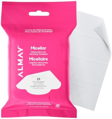 Almay Micellar Makeup Remover Cleansing Towelettes, 25 Count