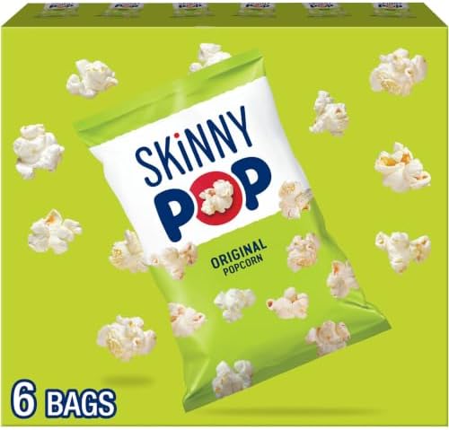 Skinnypop Original, Gluten Free Popcorn Bags, .65 oz (6 Count) - Personal Care
