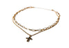 Charming Charlie 2-Layered Cross Pendant Gold Plated Necklace: Elegant and Meaningful Necklace for Women - A Testament to Faithful Fashion and Versatile Style.