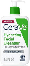 CeraVe Hydrating Cleanser with Hyaluronic Acid, Face Wash for Dry Skin,16oz