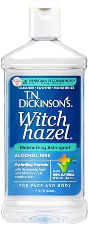 T.N. Dickinson's Witch Hazel Moisturizing Astringent | Alcohol Free | 16 Oz